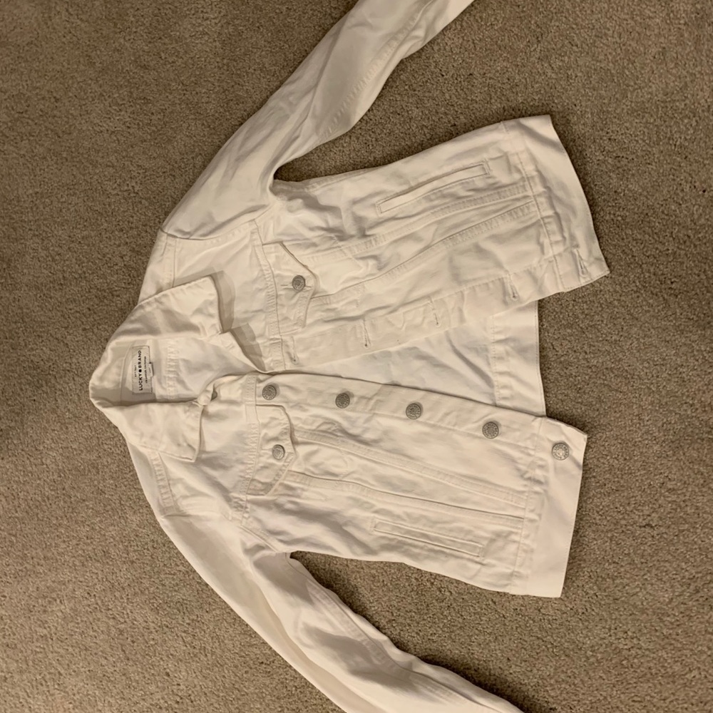 Lucky Brand White Jean Jacket